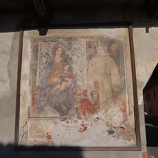 Catholic church building, mural, Work of art