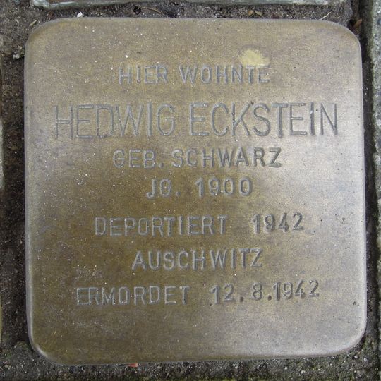 Stolperstein en memoria de Hedwig Eckstein