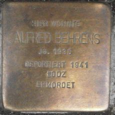 Stolperstein dedicated to Alfred Behrens