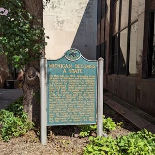Michigan Becomes a State Historical Marker