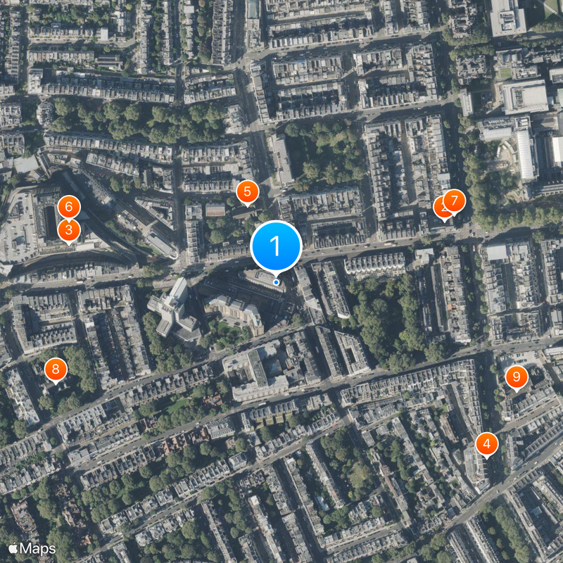 Gloucester Road tube station Map