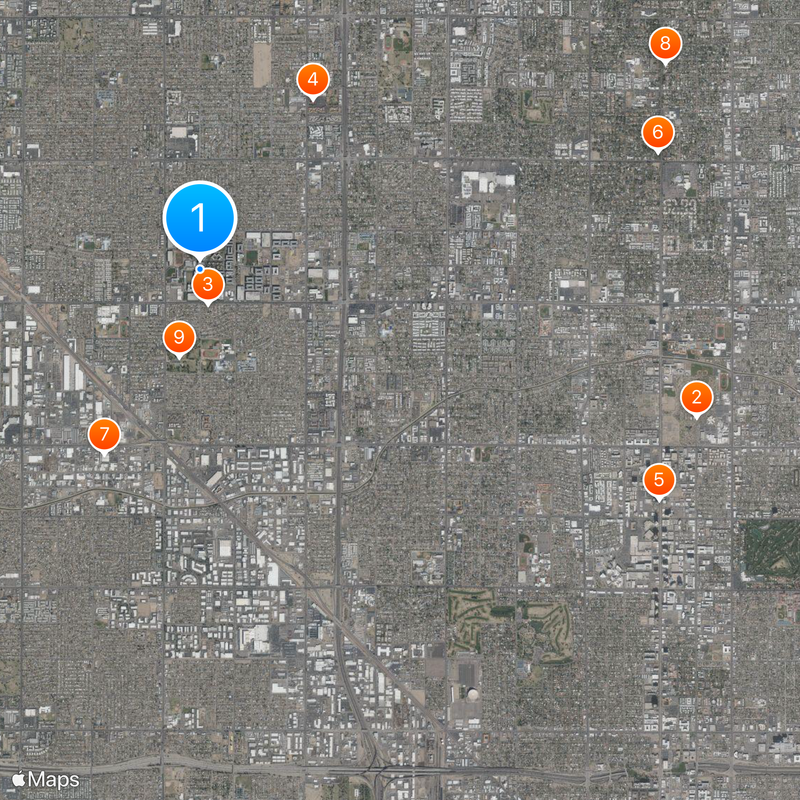 Grand Canyon University Map
