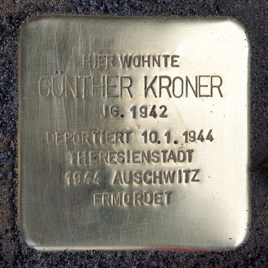 Stolperstein dedicated to Günther Kroner