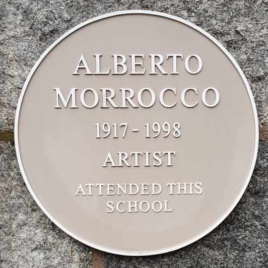 Commemorative plaque to Alberto Morrocco