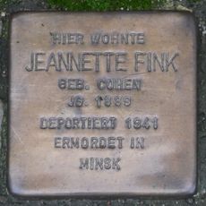 Stolperstein en memoria de Jeannette Fink