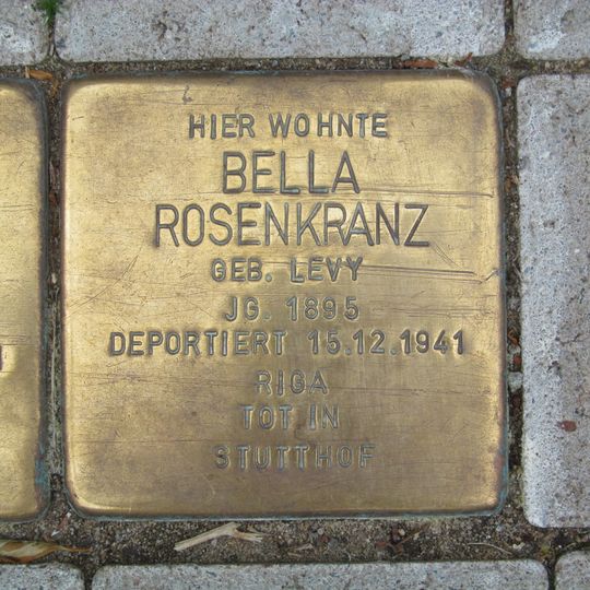 Stolperstein dedicated to Bella Rosenkranz