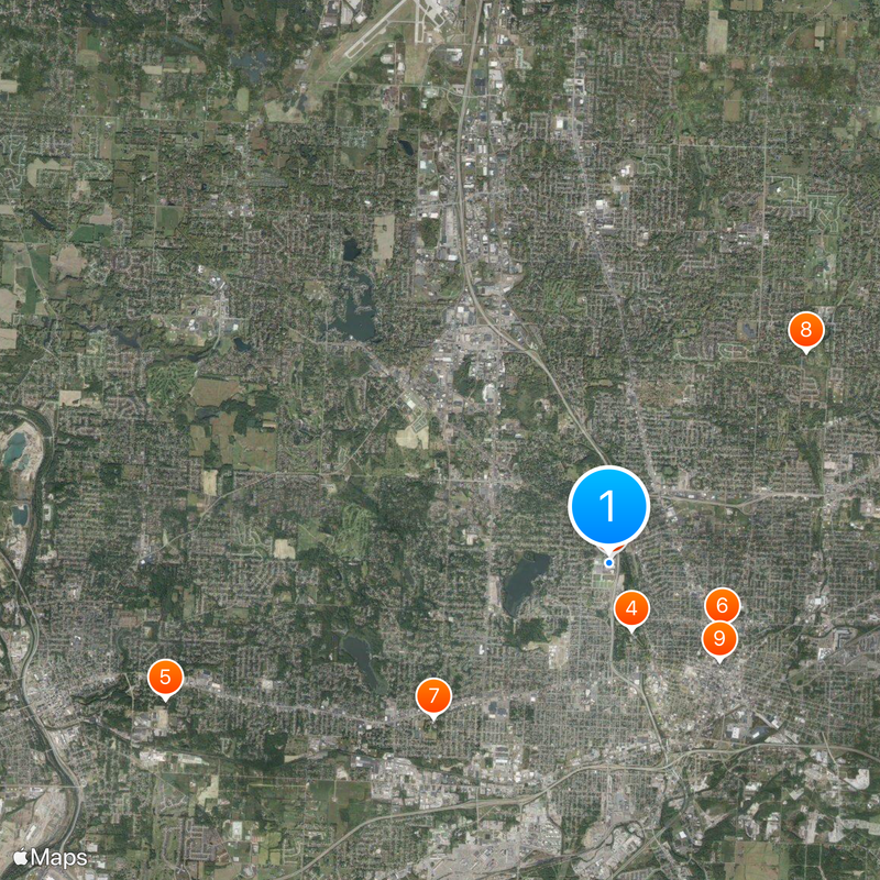 Canton McKinley High School Map