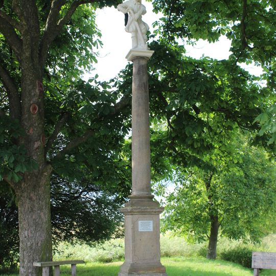 Column with Saint Isidore statue