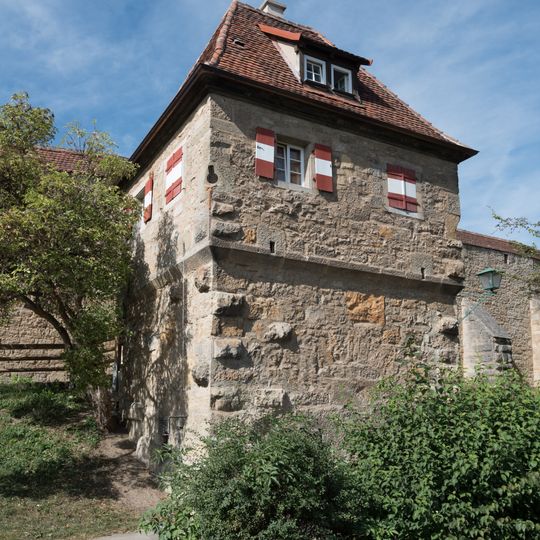 Streichwehr Nähe Hornburgweg in Rothenburg ob der Tauber