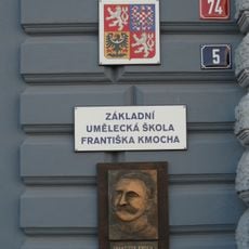 Plaque of František Kmoch in Kolín