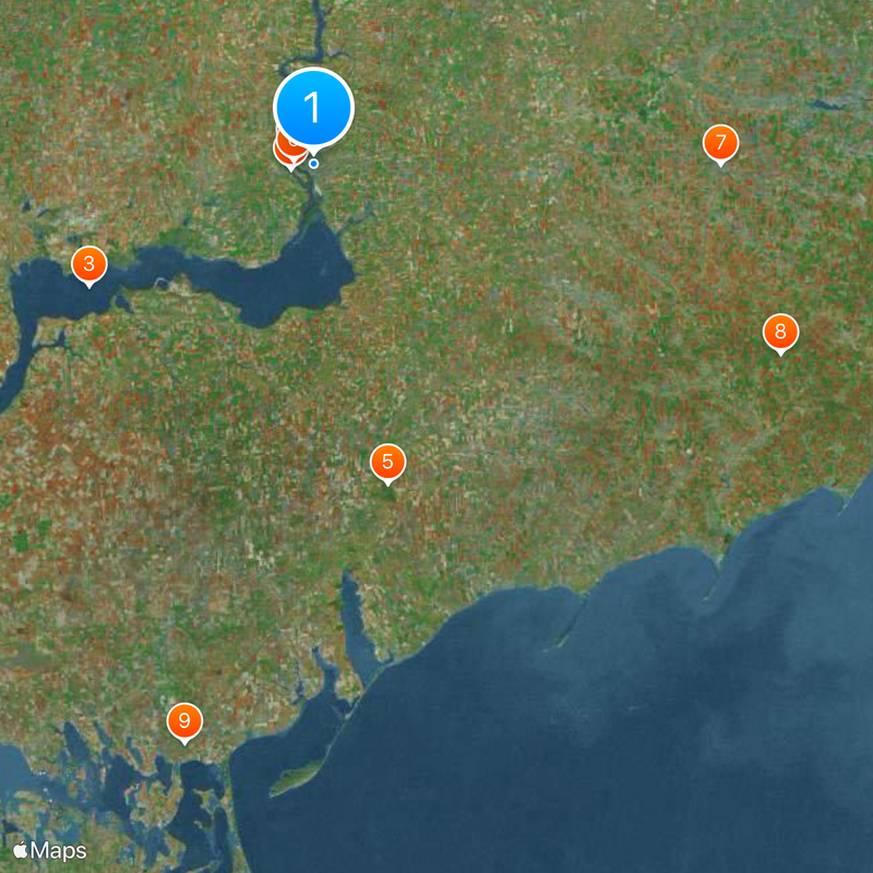 Óblast de Zaporiyia Mapa
