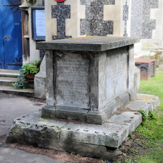 Tomb of the Hall family in the churchyard of St Nicholas