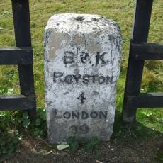 Milestone Circa 150 Metres North Of York Way, Royston, Hertfordshire