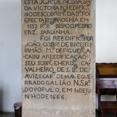 Gravestone Inscription of the Igreja da Vitória