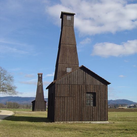 Solebohrtürme der Rheinsalinen