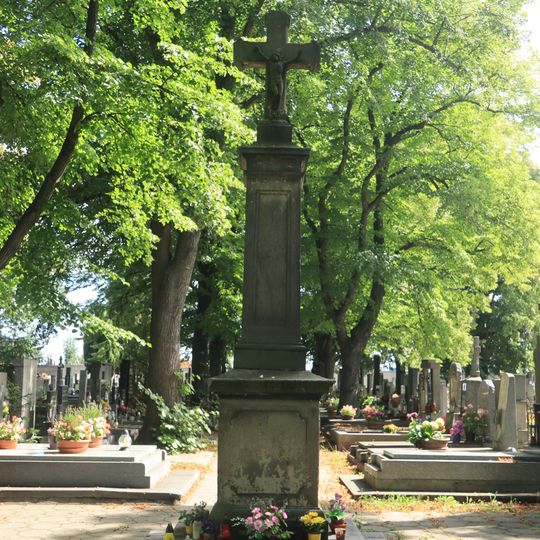 Cemetery cross in Třeboradice Cemetery
