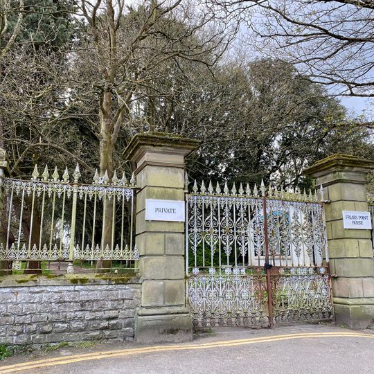 Gates and Gatepiers at Drive Entrance to Friars Point House, Friars Road , Barry Island