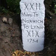 Milestone, by Mileham Old Rectory