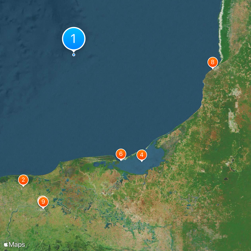 Bay of Campeche Map