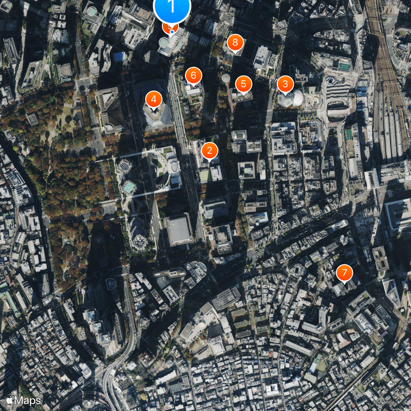 Shinjuku NS Building Mapa