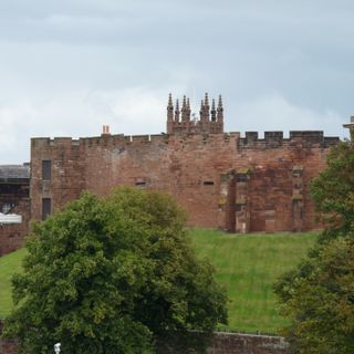 Curtain wall to west and south west of inner bailey, Chester Castle
