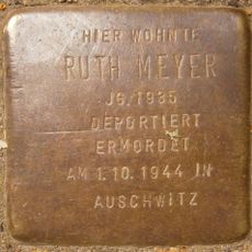 Stolperstein dedicated to Ruth Meyer
