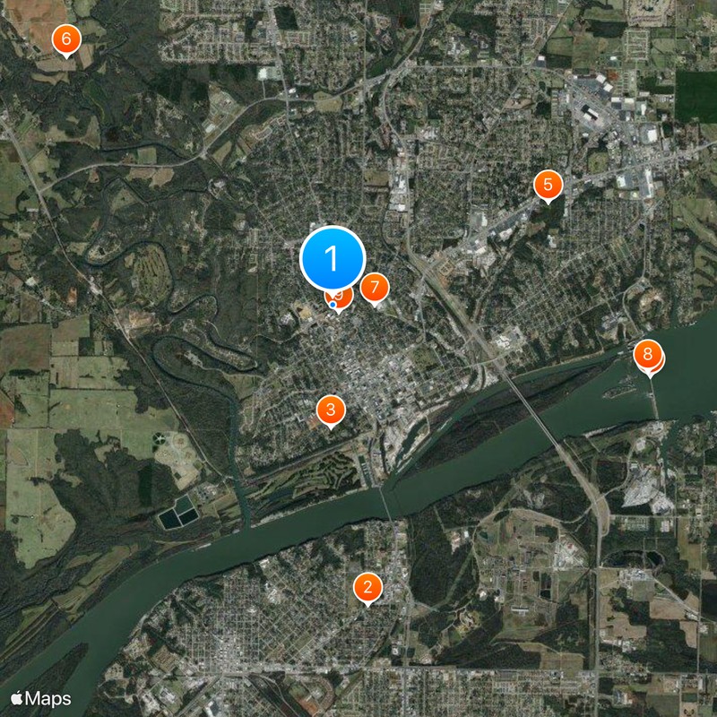 University of North Alabama Map