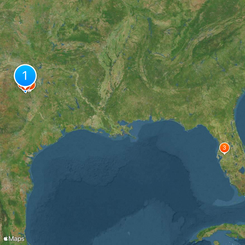 Park Stanowy Dinosaur Valley Mapa