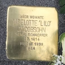 Stolperstein dedicated to Liselotte ‚Lilo‘ Jacobsohn