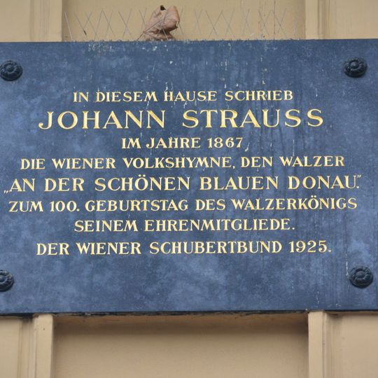 Johann Strauß - Gedenktafel