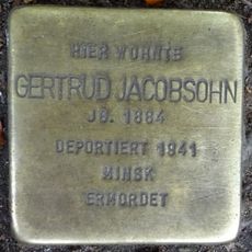Stolperstein dedicated to Gertrud Jacobsohn