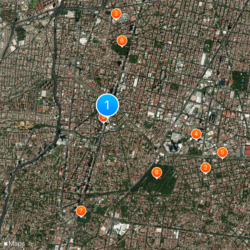 Sistema Nacional de Investigadores Map