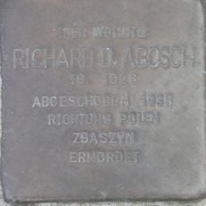 Stolperstein à la mémoire de Richard D. Abosch