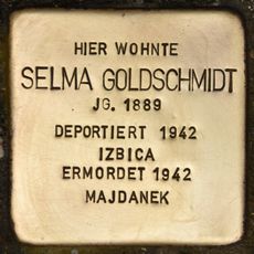 Stolperstein dedicated to Selma Goldschmidt