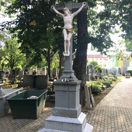 Cemetery cross in Krč Cemetery