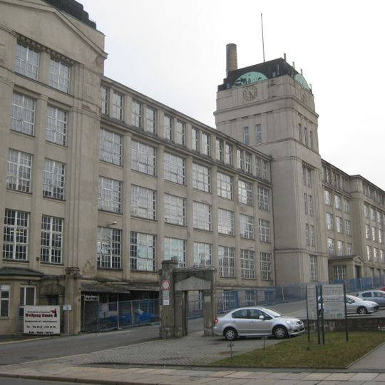 Einzeldenkmale Ausgedehnte Produktionsanlage mit Verwaltungs- und Produktionsgebäuden der Wanderer-Werke