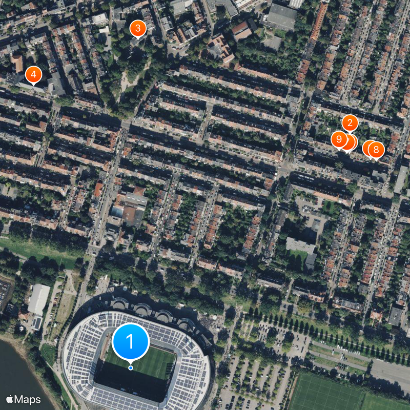 Weserstadion Map