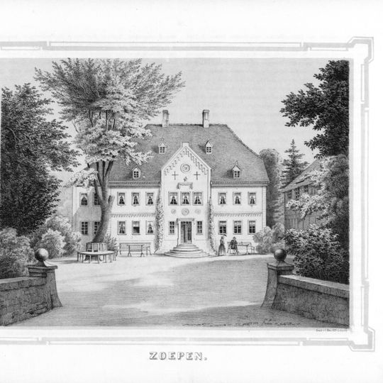 Sachgesamtheit Rittergut Zöpen, mit den Einzeldenkmalen: Wirtschaftsgebäude und weiteres Wirtschaftsgebäude (Straße des Aufbaus 6, siehe auch Einzeldenkmalliste - Obj. 08