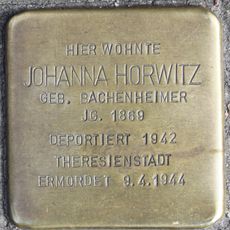 Stolperstein à la mémoire de Johanna Horwitz