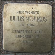 Stolperstein en memoria de Julius Neuhaus