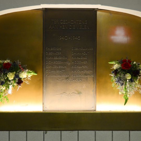 Plaquette in het NS-station