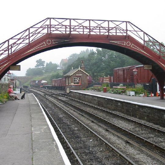 North York Moors Railway Footbridge Linking Plaforms At Goathland Station