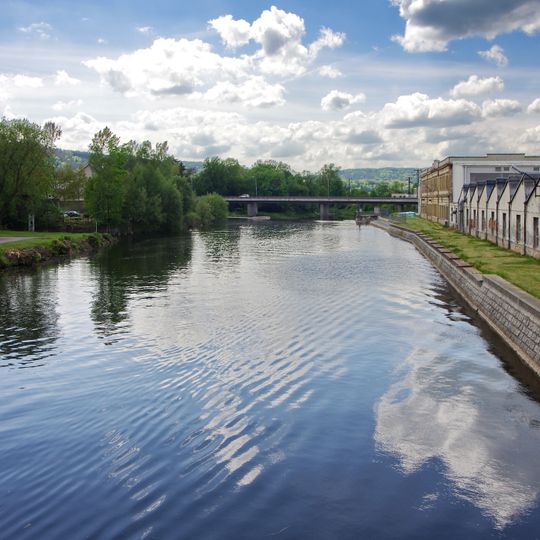 Bridge of road I/35 over the Jizera in Turnov