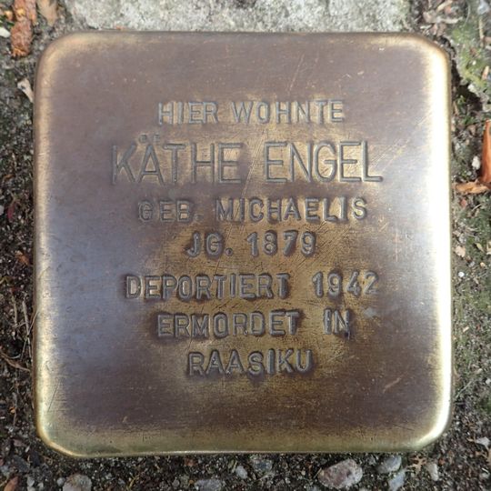 Stolperstein en memoria de Käthe Engel