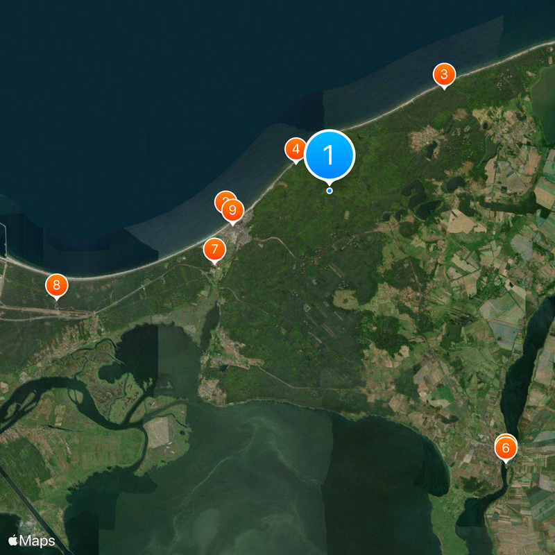 Woliński Park Narodowy Mapa