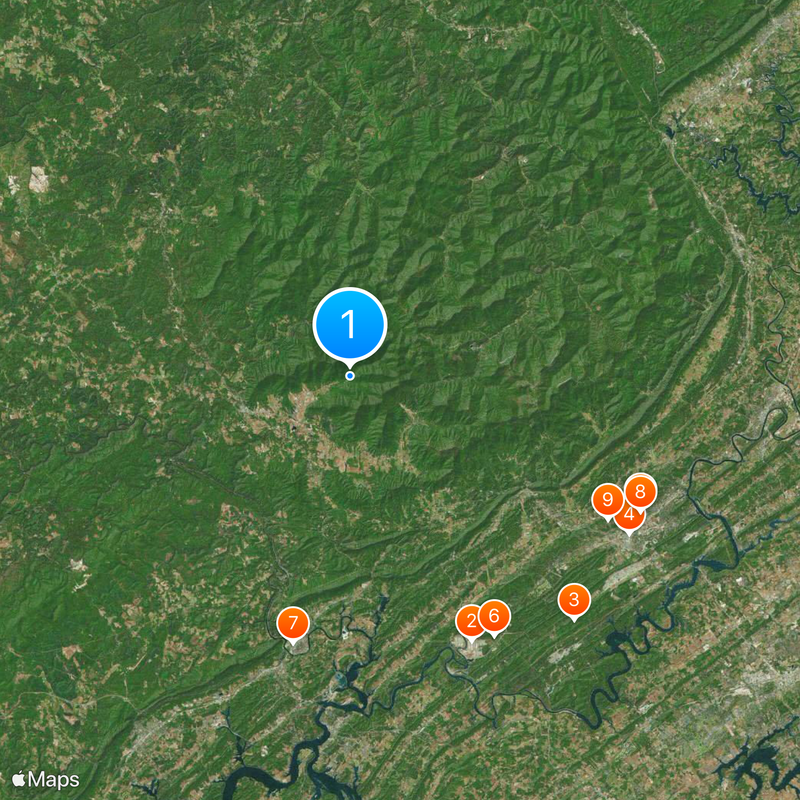 Frozen Head State Park Map
