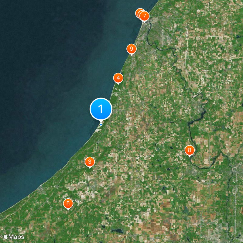 Warren Dunes State Park Map