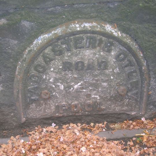 Milestone, Arthington Lane, E end of Pool