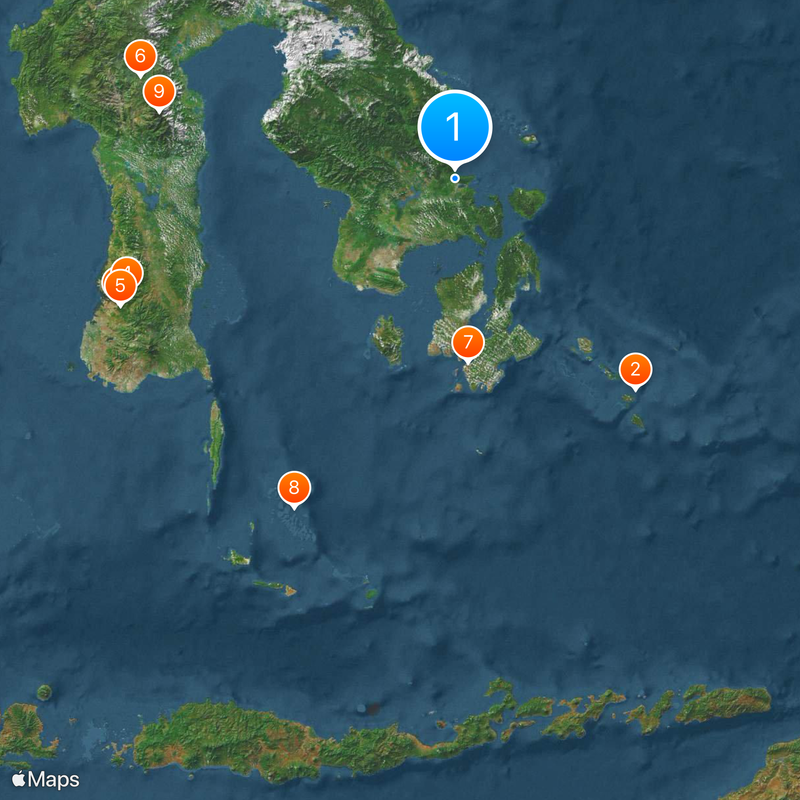 Celebes Południowo-Wschodni Mapa