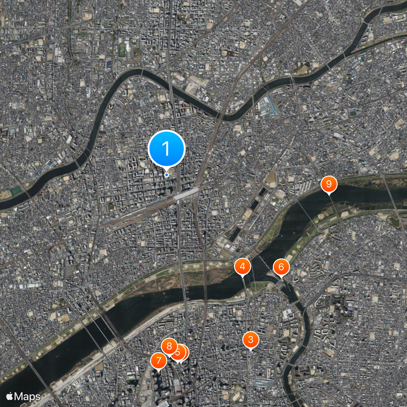 Osaka Prefecture Higashiyodogawa High School Map